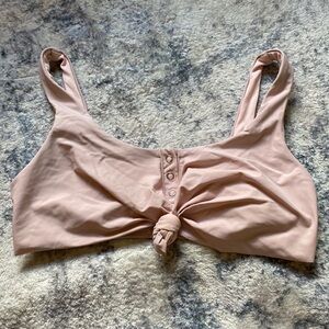 No Boundaries Pink Bikini Top